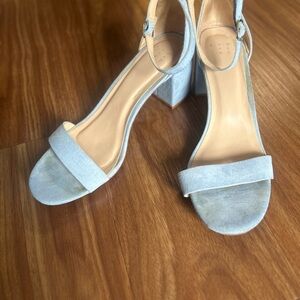 a new day Light Blue Block Heel Sandals